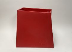 A Xavier Lust for Driadekosmo 'Paso Doble' Umbrella stand in red, 2004 (44cm x 47cm x 26cm) (marks