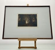 Alfred R Blundell (1883-1969), Gainsborough Lane Ipswich, mezzotint, signed and titled in pencil