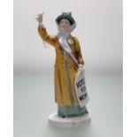 A Royal Doulton Votes for Women figurine, H.N 2816, with box, marked verso. (h-25.5cm)
