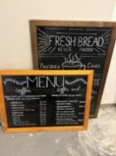 2 Cafe Menu Boards