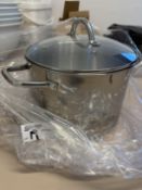New Glass Lid Stainless Steel Stock Pot