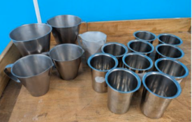 Variety of Stainless Beakers & Measurement Jugs