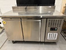 Telfcold G-Line GC72 UK Mobile Commercial Undercounter Double Door Fridge 240V