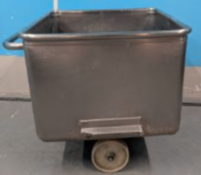 Stainless Steel Ingredient Bin on Wheels