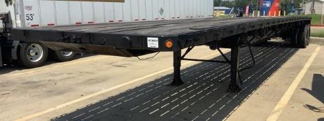 2007 Lufkin 80K48 48ft T/A Turntable Flatbed Trailer