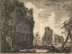 Giovanni Battista Piranesi (1720-1778) etching - Ruins of Villa Adriana (Hadrians Villa), the Golden