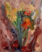 Annelise Firth watercolour - abstract, signed and dated 2020, 49.5cm x 61cm, in glazed frame.