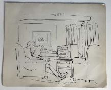Richard Stone (b. 1951) original pen and ink card inscribed to Eric Morecambe from Richard Stone, wi