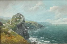 Richard Allam (active 1875-90) pair of oils on canvas, coastal and river landscapes, signed, 34 x 52