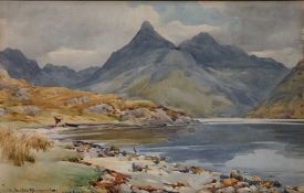 Alister Macdonald, watercolour, Loch Nevis, signed and dated, 16cm x 25cm,and another by the same ha