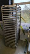 Stainless Bakery Rack with 4 Sided Trays