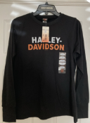 Official Harley Davidson Thumb Cuff ladies long sleeve sweatshirt