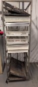 Bakery Rack on Wheels with Trays as Shown