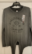 Small Harley Davidson Motorcycles Signature Dyed L/S Tie Gym Top