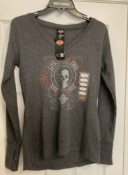 ladies Harley Davidson thermal tops long sleeve Small