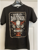 Ladies Harley Davidson T Shirt Petite Small