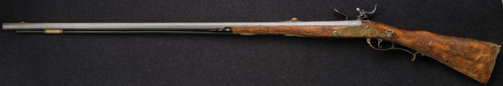 Steinschloss-Jagdgewehr von Pichler, süddeutsch, wohl München um 1740