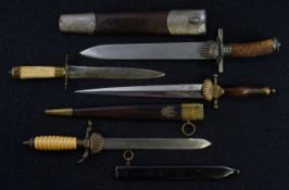 Konvolut von jagdlichen Messern 19./20. Jh.