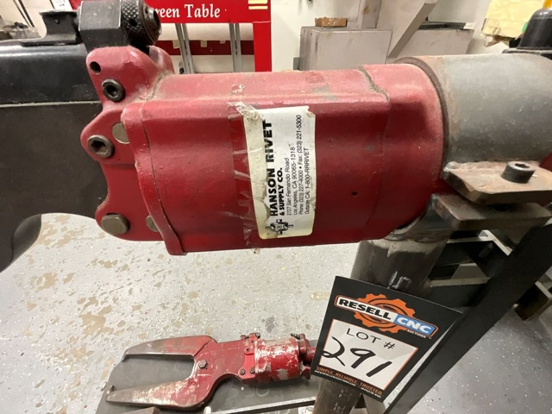 (2) Air Rivet Tools with Custom Stand