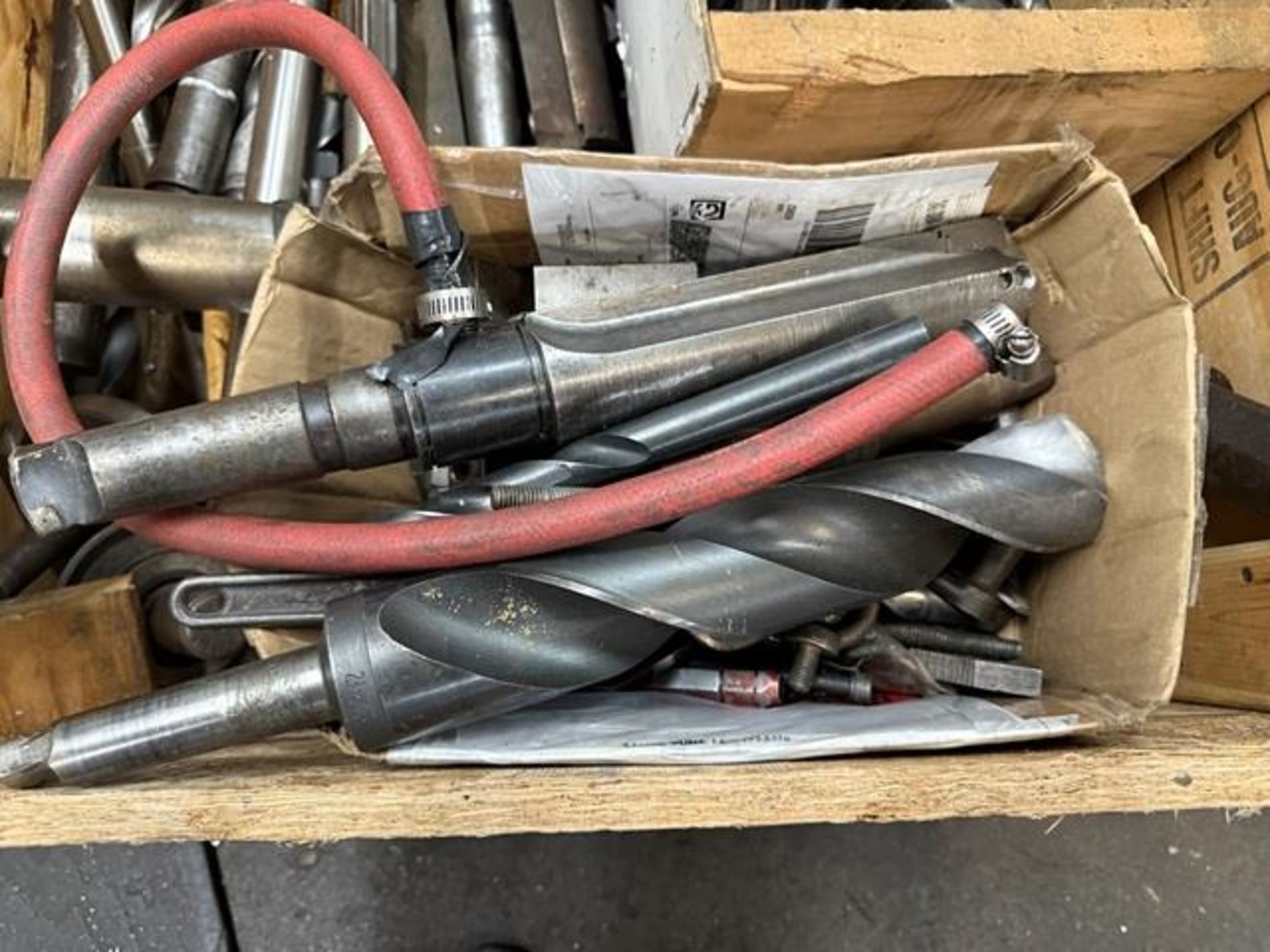 Tapper Box Tools Kit Box of Tooling & Contents, Spade Drills, Morse Taper Drills, Centers