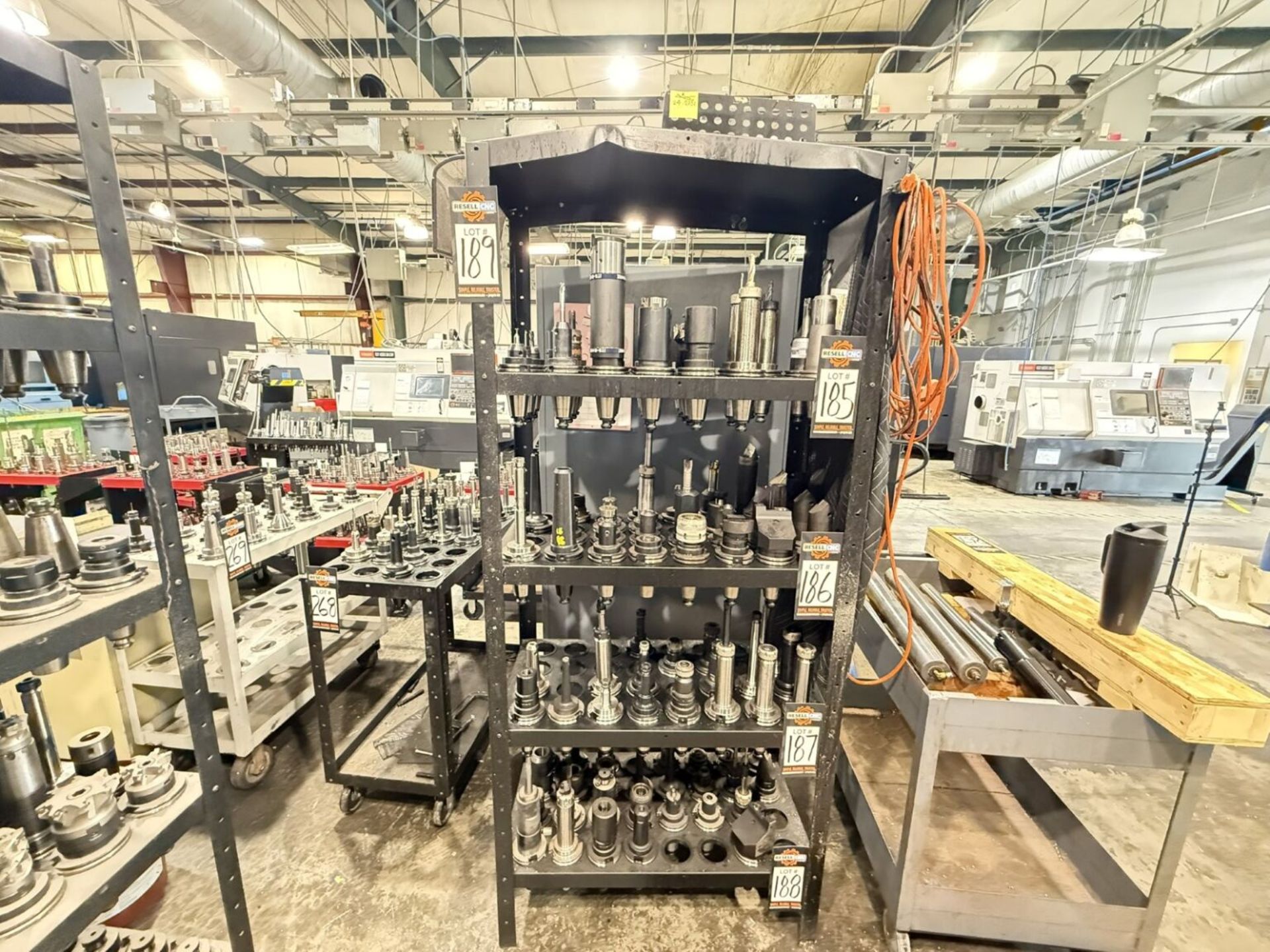 (2) 50 Taper Tool Racks (128 Position) - Note: Racks Only, Tool Holders ...