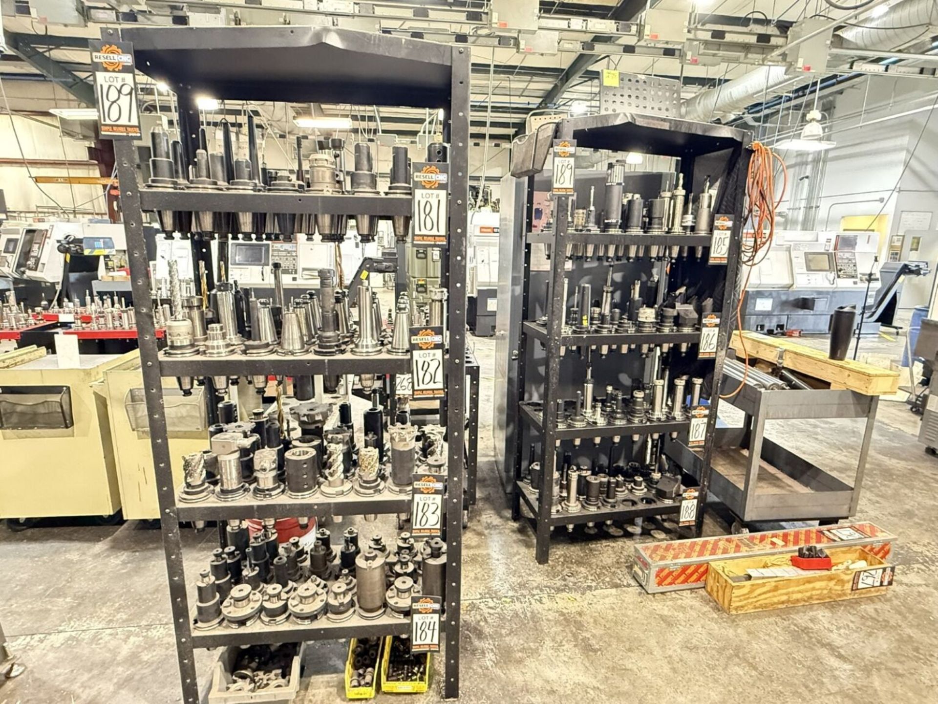 (2) 50 Taper Tool Racks (128 Position) - Note: Racks Only, Tool Holders ...