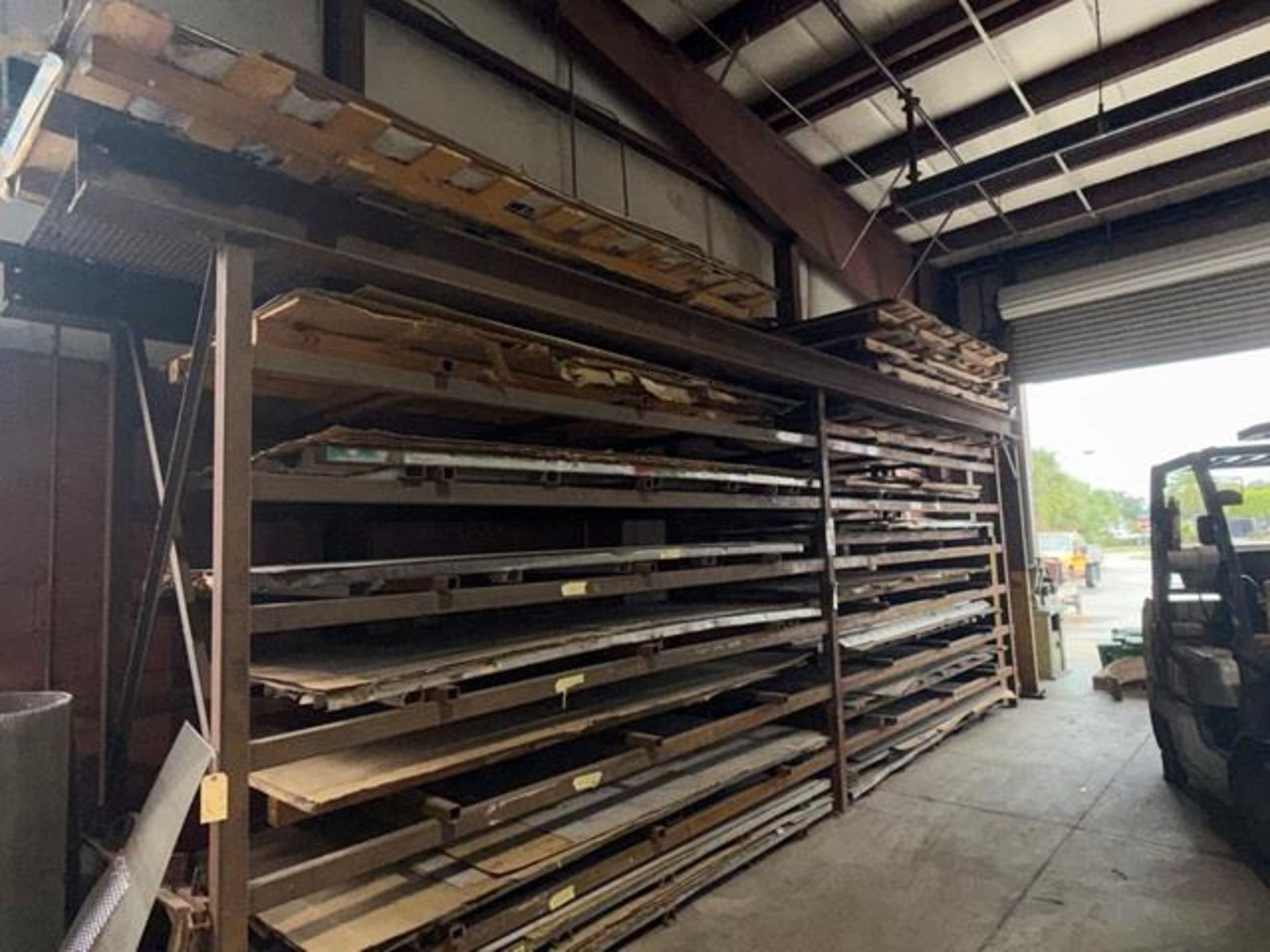 Metal Storage Rack with Metals Inventory