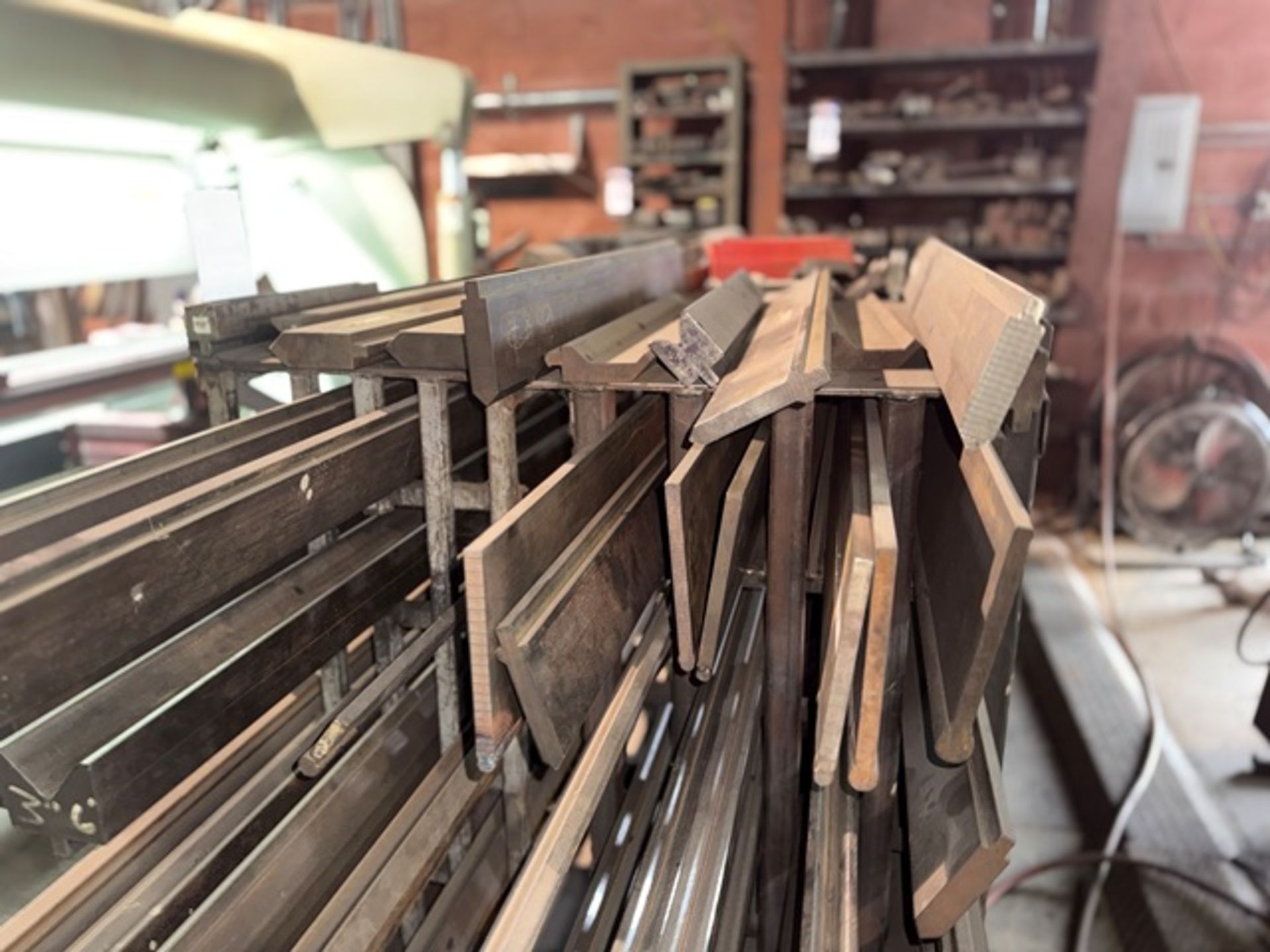 Rack with Extensive Press Brake Die Inventory