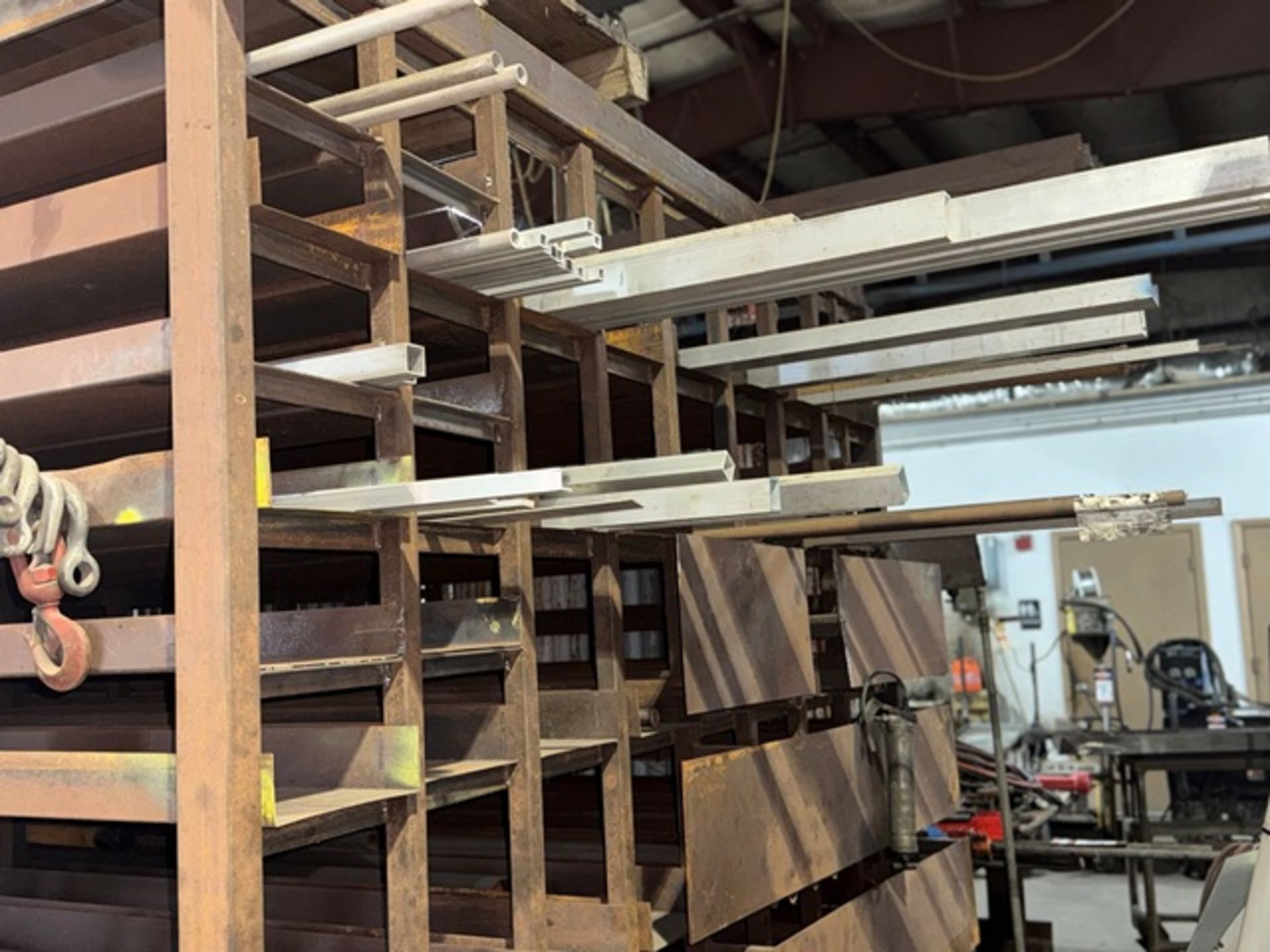 Metal Storage Rack with Extensive Metals Inventory