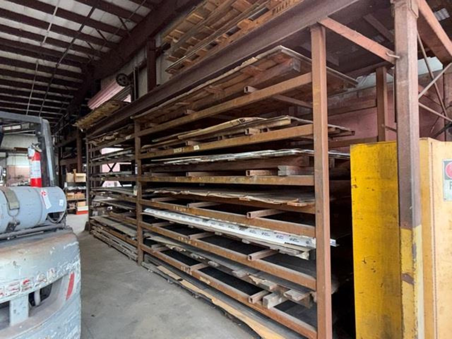 Metal Storage Rack with Metals Inventory