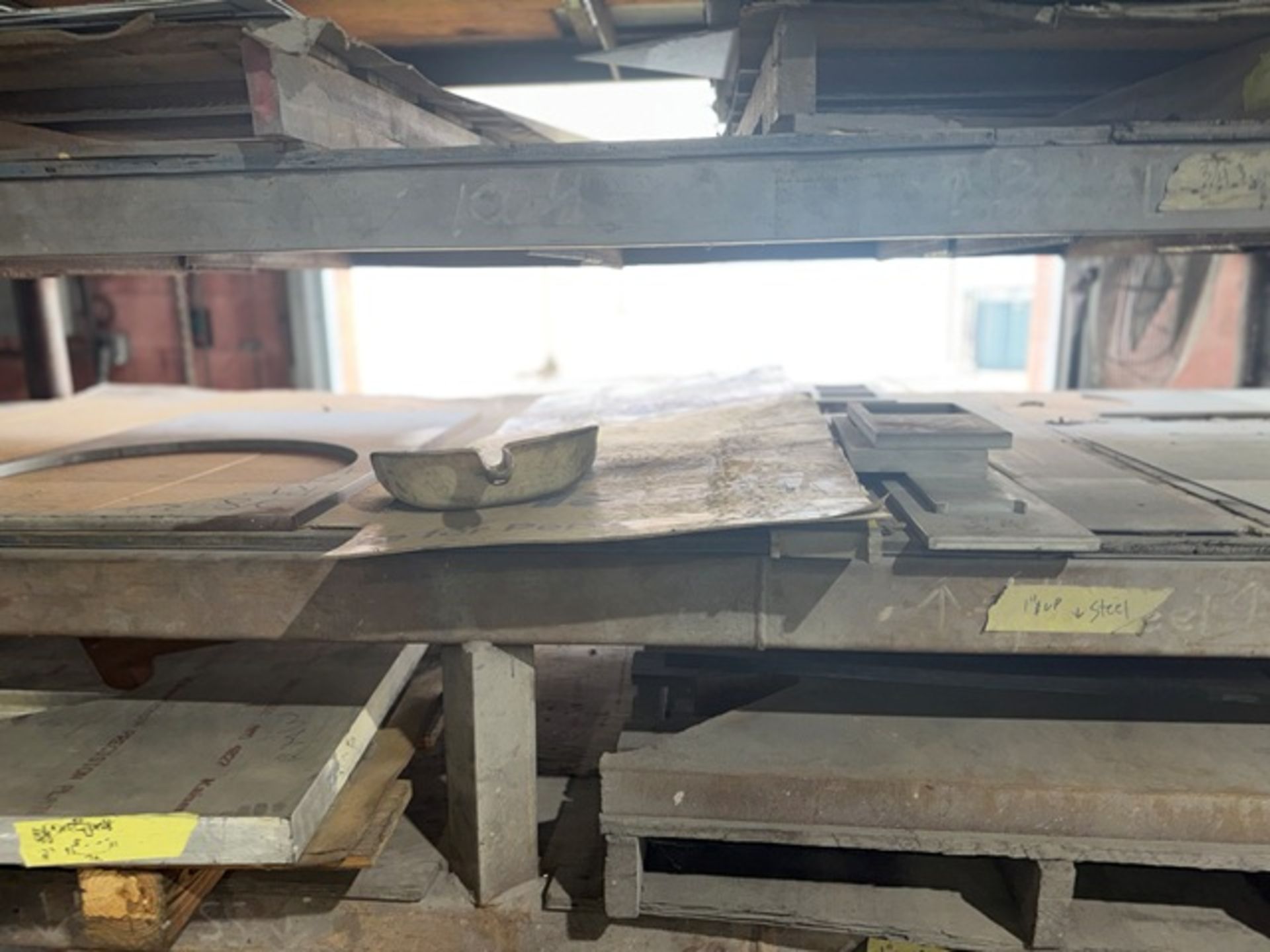 Metal Storage Rack with Metals Inventory