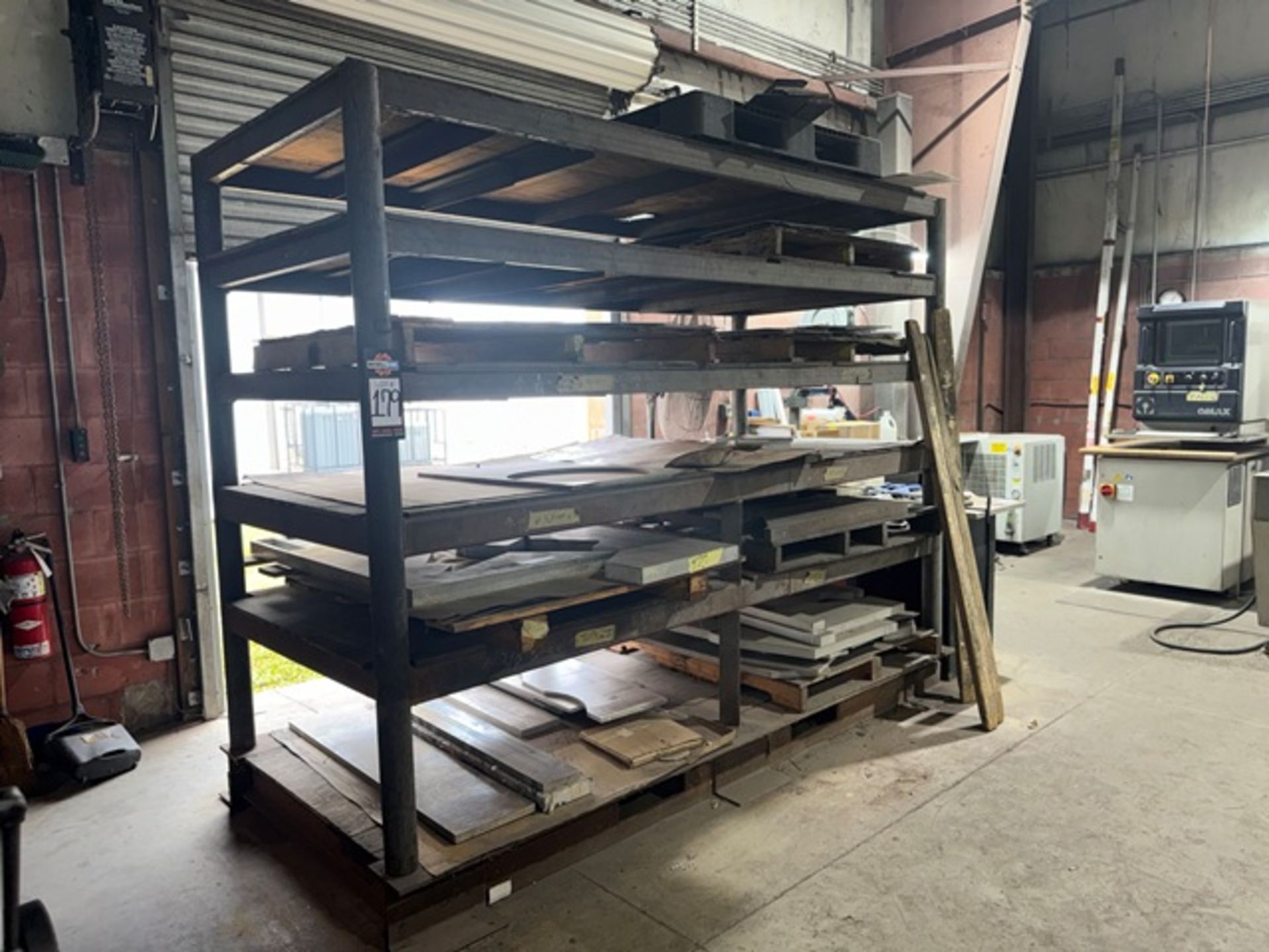 Metal Storage Rack with Metals Inventory