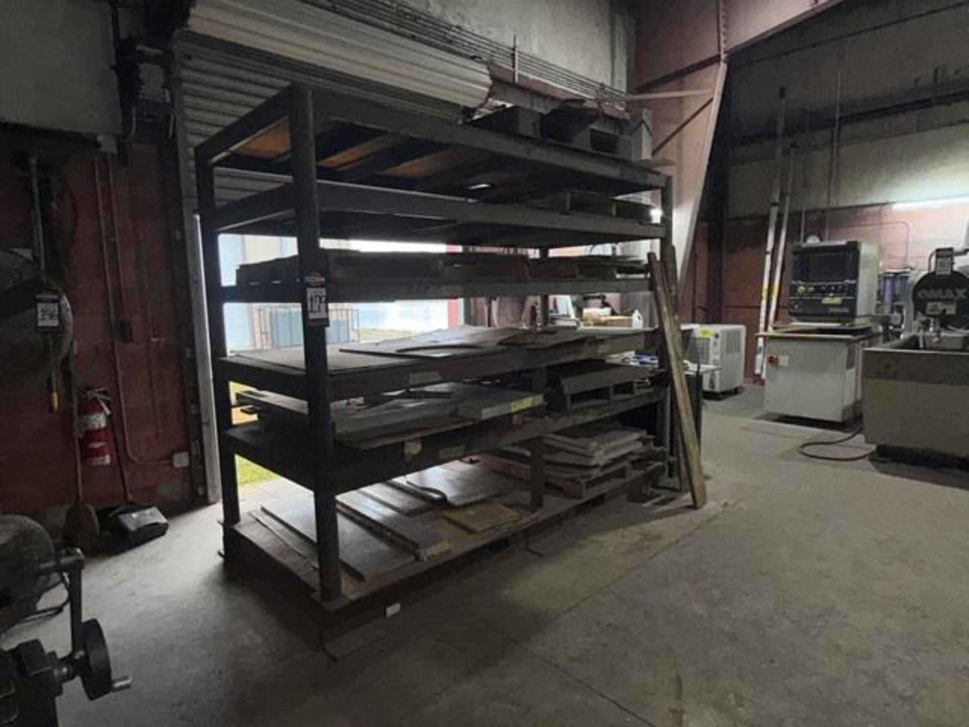 Metal Storage Rack with Metals Inventory