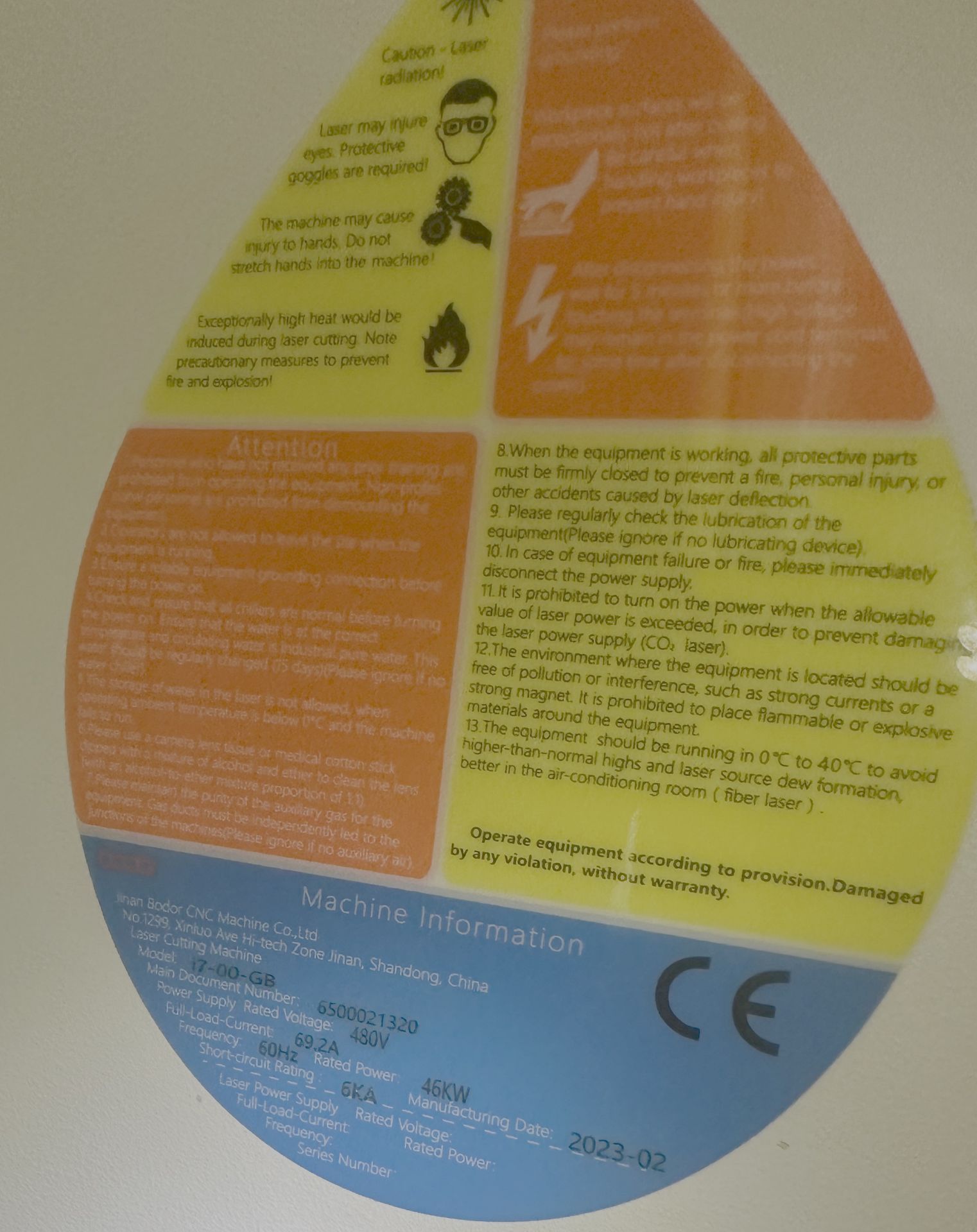 2023 6000 Watt Bodor Model 17-00-GB Fiber CNC Laser - Image 26 of 30