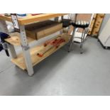 Ultra HD Wood Top Work Bench with Stool & Clamps