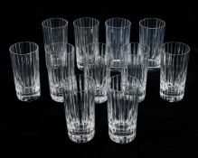 11 Baccarat "Harmonie" Highball Tumbler Glasses