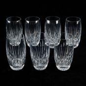 Set 7 Baccarat "Massena" Crystal Highball Glasses