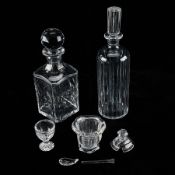 4 Pcs Baccarat French Cut Crystal Glass Barware