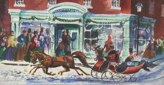 C. Robert Perrin Sleigh Ride Painting