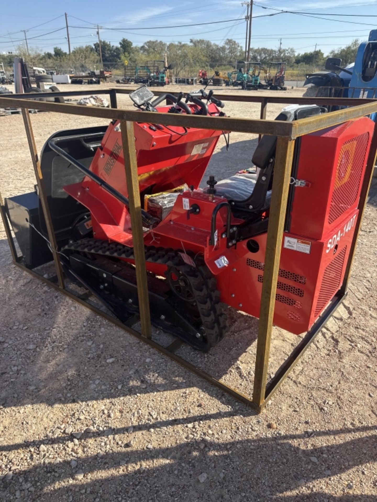 Ride on track loader15hp gas engine joy stick guard Damaged during ...