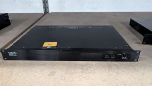 QSC Rack- Mountable Component. Model: Q-SYS Core 110F USB/ Flex Channels.