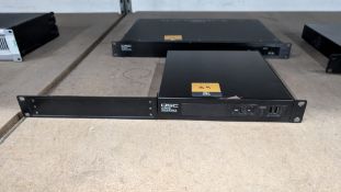 QSC Channel Expander with Rack- Mounting Ears. Model: Q-SYS I/O-8 Flex.