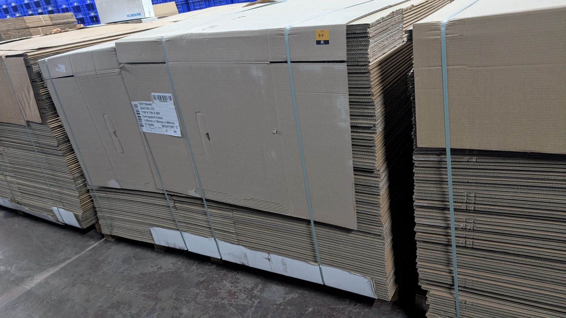 180 off Large Pallet-Sized Cardboard Boxes each measuring 1180 x 780mm x 990mm. This lot comprises t - Image 5 of 13