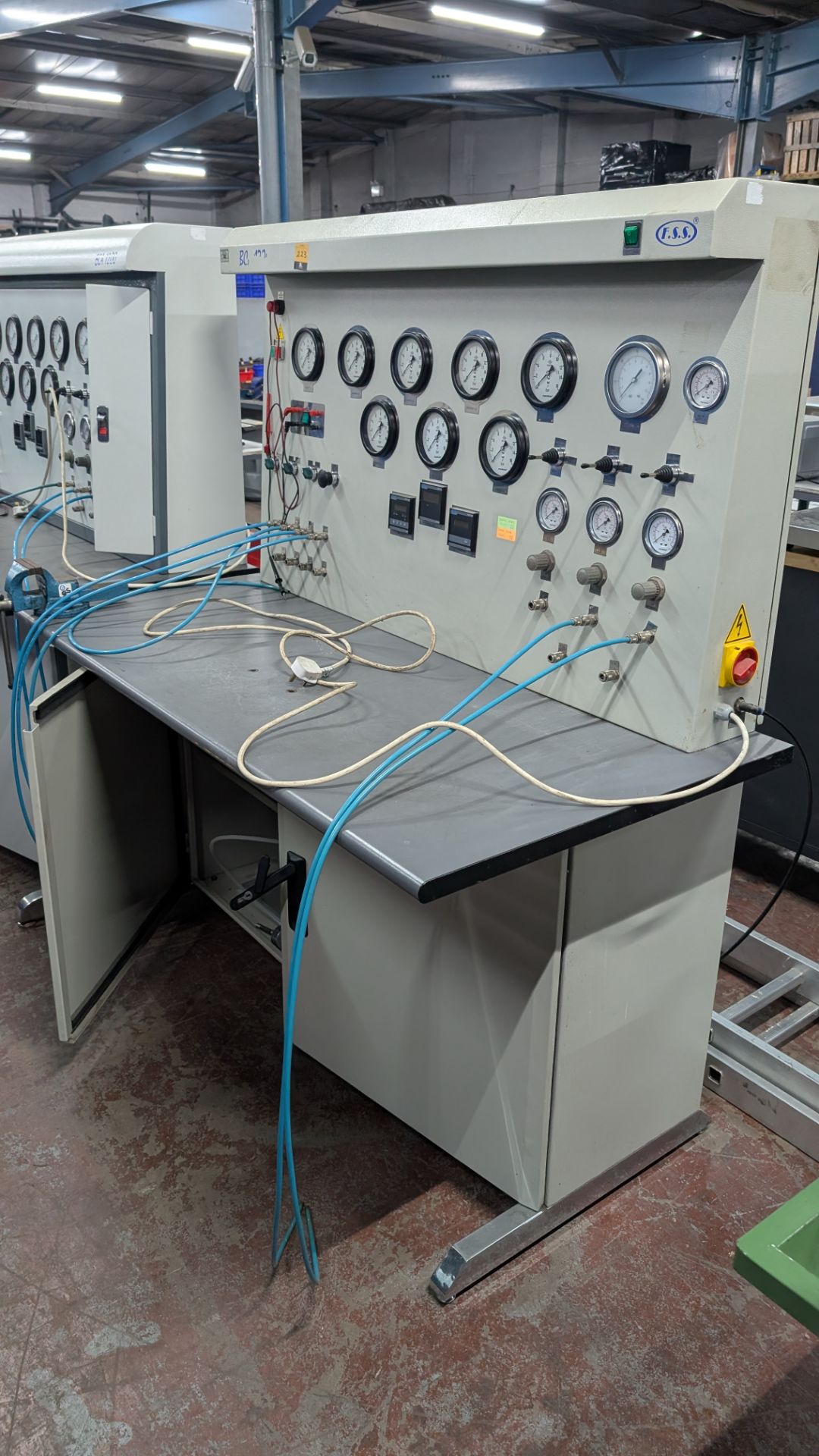 1 off BCA 1200 Pressure Testing System by FSS. This lot comprises a bench with assorted contents, on - Image 4 of 24