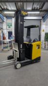 2016 Yale Model: MR 14 Electric Side Loading/Reach Forklift Truck with 3-Stage 7 metre Mast, and int