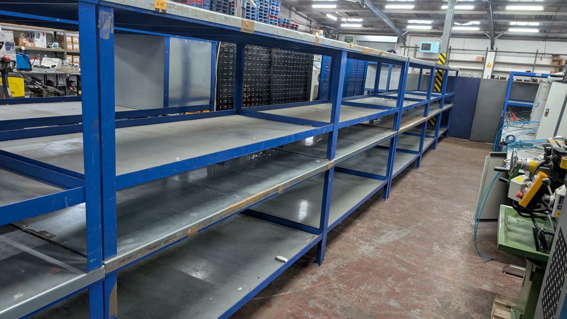 4 off Matching 2-Tier Metal Workbenches, each measuing approx 2000mm x 900mm x 840mm - Image 17 of 17