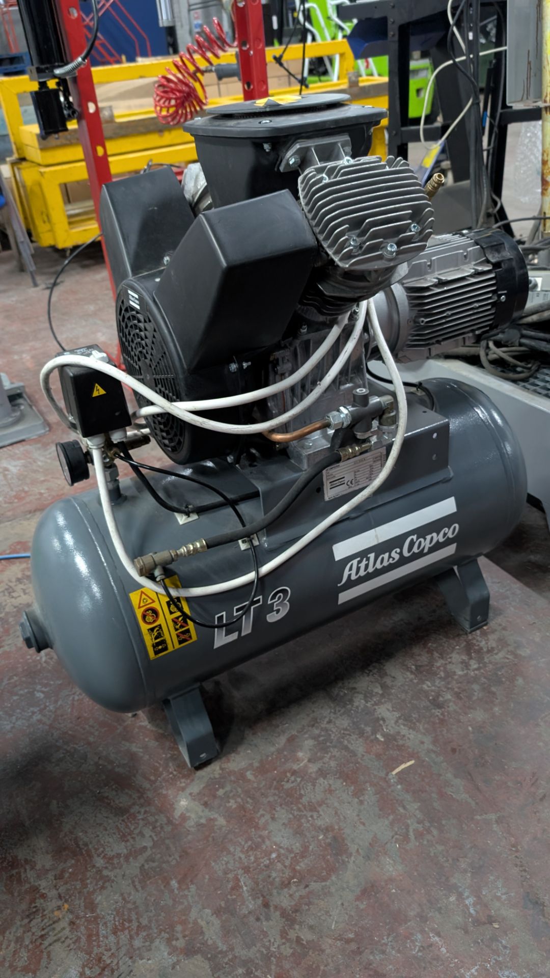 1 off Atlas Copco LT3 all-in-one Compressor System with built-in horizontal air receiver