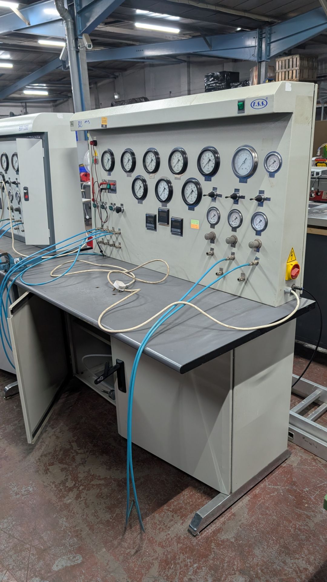 1 off BCA 1200 Pressure Testing System by FSS. This lot comprises a bench with assorted contents, on - Image 18 of 24