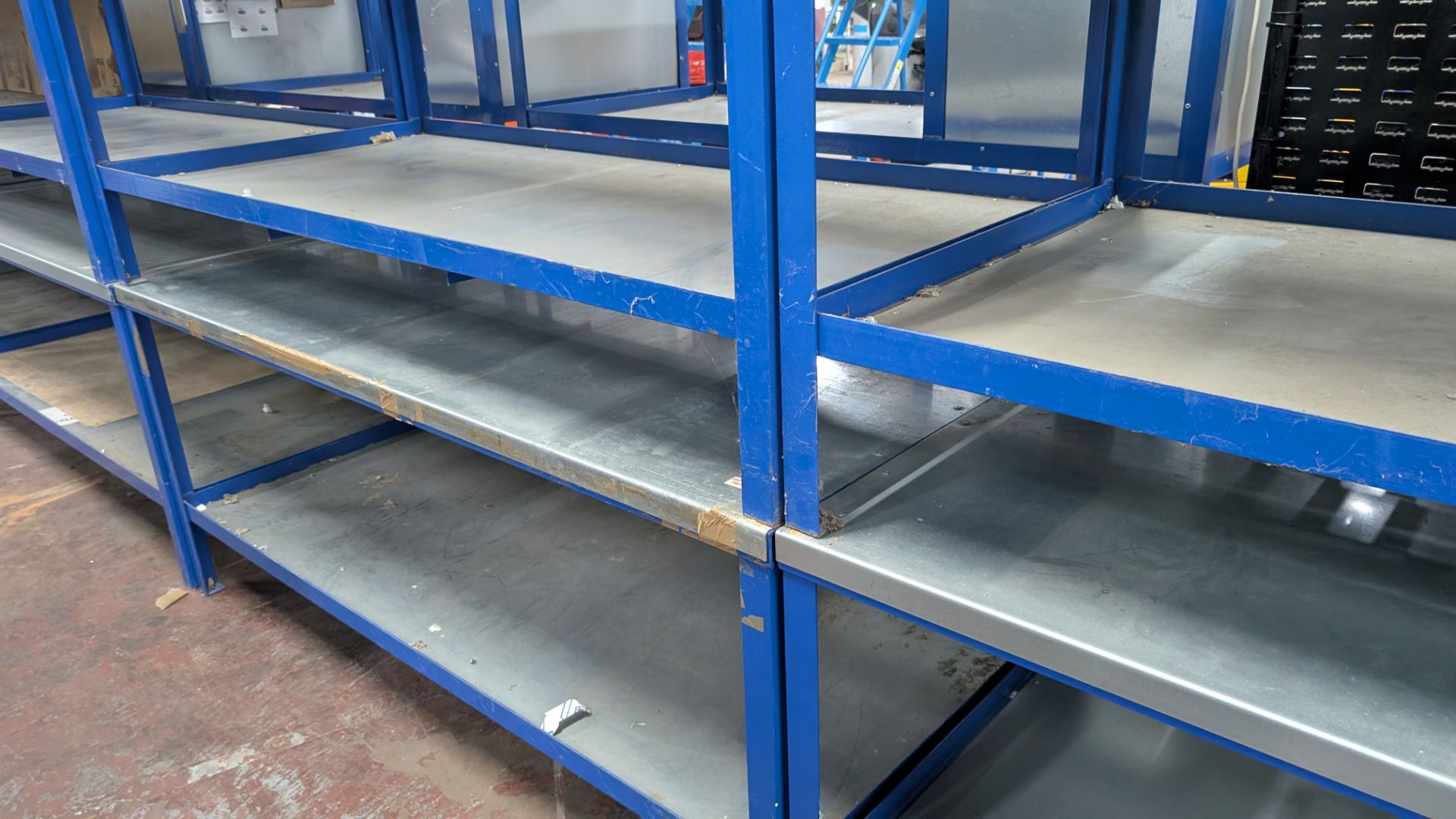 4 off Matching 2-Tier Metal Workbenches, each measuing approx 2000mm x 900mm x 840mm - Image 14 of 17