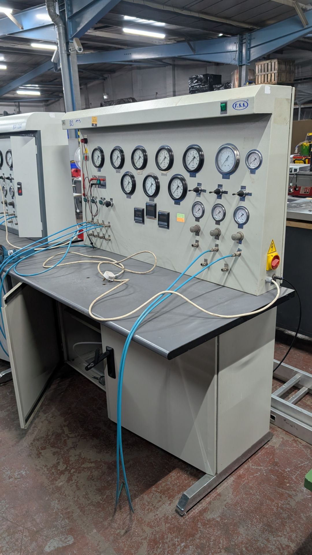 1 off BCA 1200 Pressure Testing System by FSS. This lot comprises a bench with assorted contents, on - Image 16 of 24